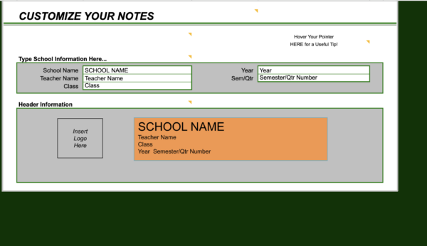 3x5 notes